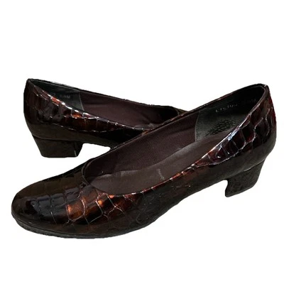 Zapatos para mujer Mark Lemp cunas para caminar 5,5 ml cuero marrón Sioux TW cocodrilo retirado: $116 Foto 1 de 4