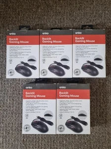 5x ANKO BACKLIT GAMING MOUSE - BULK LOT - Picture 1 of 1