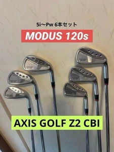 AXIS GOLF Z2 CBI Irons #5-9,Pw(6Clubs)/MODUS 120s/Flex:Stiff/ iron set - Picture 1 of 14