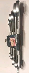 Vintage Craftsman Double Open End SAE Wrench Set 3/8 - 7/8(With Holder) See Pics - Picture 1 of 17