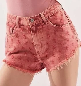 Free People Mixed Emotions Hi Lo Shorts 29 neu mit Etikett Dragonfruit Sorbet rot - Bild 1 von 11