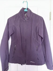 Eddie Bauer Damen Softshell Zip Fleece gefütterte Jacke Gr. XS lila wasserabweisend - Bild 1 von 12