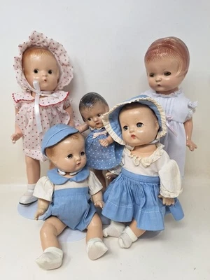 Lote Muñecas Patsy Jr & Patsyette Composición Effanbee De Colección Años 30-40 Foto 1 de 4