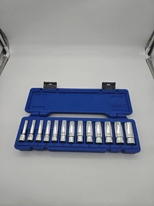Cornwell CBP2LM Deep Chrome Socket Set 13pc, 3/8" Drive, 6-Point - Foto 1 di 6