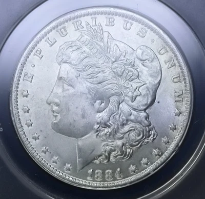 1884-O Morgan Silver Dollar $1 Certified MS60 Brilliant UNC - Image 1 of 4