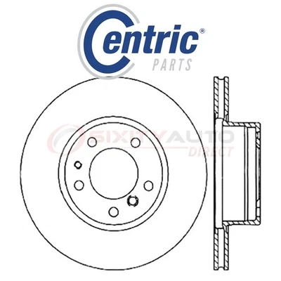 Centric C-TEK Disc Brake Rotor for 1993 BMW 525iT 2.5L L6 - Kit Set Braking wc - Изображение 1 из 4