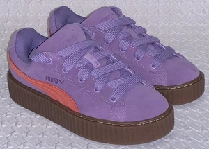 PUMA Rihanna X Fenty Creeper Phatty Lavender Red Shoes Sneakers Girls Sz 5.5 6 - Picture 1 of 9