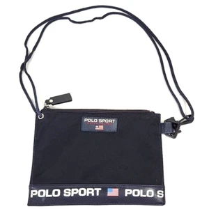 Vtg Ralph Lauren Polo Sport Nylon Crossbody Bag Pouch USA Flag Rare US Seller - Picture 1 of 7