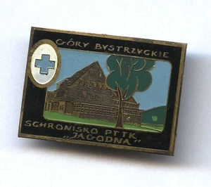 POLISH MOUNTAIN RESCUE GOPR badge  - refuge JAGODNA MOUNTAINEERING pin - Picture 1 of 1