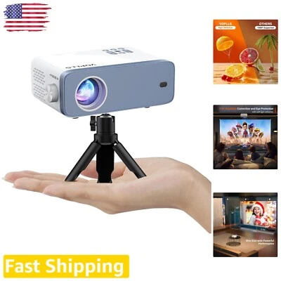 Портативный мини-проектор 1080P Full HD с Hi-Fi стерео звук - компактный дизайн - Изображение 1 из 4