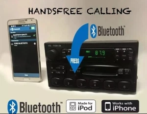 ✅99-04 Ford Ranger F150 Explorer AM FM Cassette Bluetooth HANDSFREE OEM Radio - Picture 1 of 6
