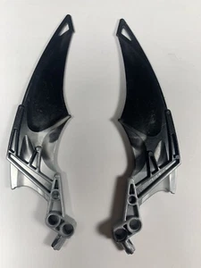 Lego Bionicle Wing Makuta 60919px1 Black Marbled Pearl Light Gray (Has Scratches - Picture 1 of 2
