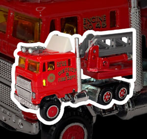 Majorette Diecast FDNY Red Fire Truck No 612 1:87 Scale, New York Department