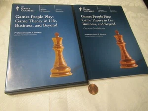 STEVENS Great COURSES GAMES PEOPLE PLAY THEORY OF LIFE,BUSINESS,BEYOND BOOK&DVD - Picture 1 of 2