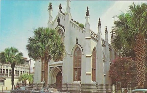 Vintage South Carolina Postcard Huguenot French Protestant Church Charleston - Picture 1 of 2