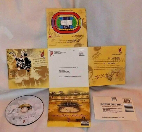 Buffalo Sabres 2001 2002 Season Ticket Holder DVD Goat Head Golisano New Rare Cover