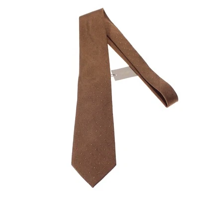 Tom Ford новый с Ярлыками галстук в коричневый с тональным горошек 100% шелк сделано в Италии - Изображение 1 из 4