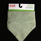 Boots & Barkley Tweed Full Tie Dog Bandana - Sage Green-One Size Fits Most- New