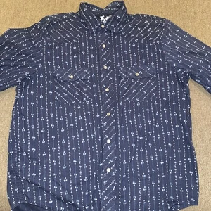 Sideout Mens SS Peal Snap Shirt Size Large - Picture 1 of 5
