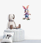 Easter Rabbit Bunny Skateboard Bedroom Wall Colourful Vinyl Sticker Decals a4160