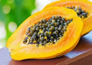 20 x YELLOW PAW PAW SEEDS-PAPAYA-SWEET TROPICAL FRUIT TREE GARDEN PLANT - Picture 1 of 4