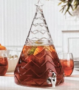 3.7L Glass Beverage Drink Water Ice Tea Dispenser Jar w/ Stainless Steel Faucet - Picture 1 of 6