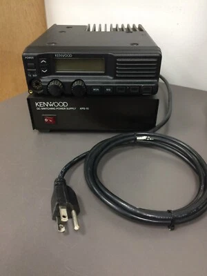 KENWOOD TK-890 UHF 450-490 MHz, 40W, 160 CH, Fuente de Alimentación KPS-15, PROGRAMADA Foto 1 de 4