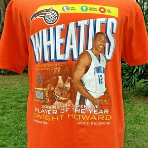 Dwight Howard NBA Autographed / Signed WHEATIES Orange T-Shirt Adult Size Large - Picture 1 of 9