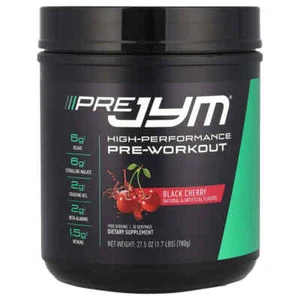 2 X JYM Supplement Science, Pre JYM, High-Performance Pre-Workout, Black Cherry, - Picture 1 of 2