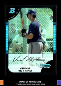 2005 Bowman Chrome #274 Vinny Rottino Refractors Milwaukee Brewers - Picture 1 of 2