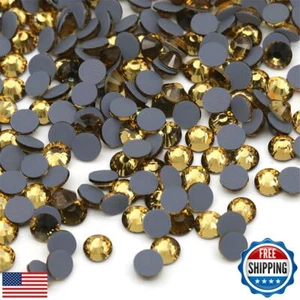 Hotfix Rhinestones Flatback Glass Rhinestone 1440PCS SS20 4.6-4.8MM Round Gem - Picture 1 of 5