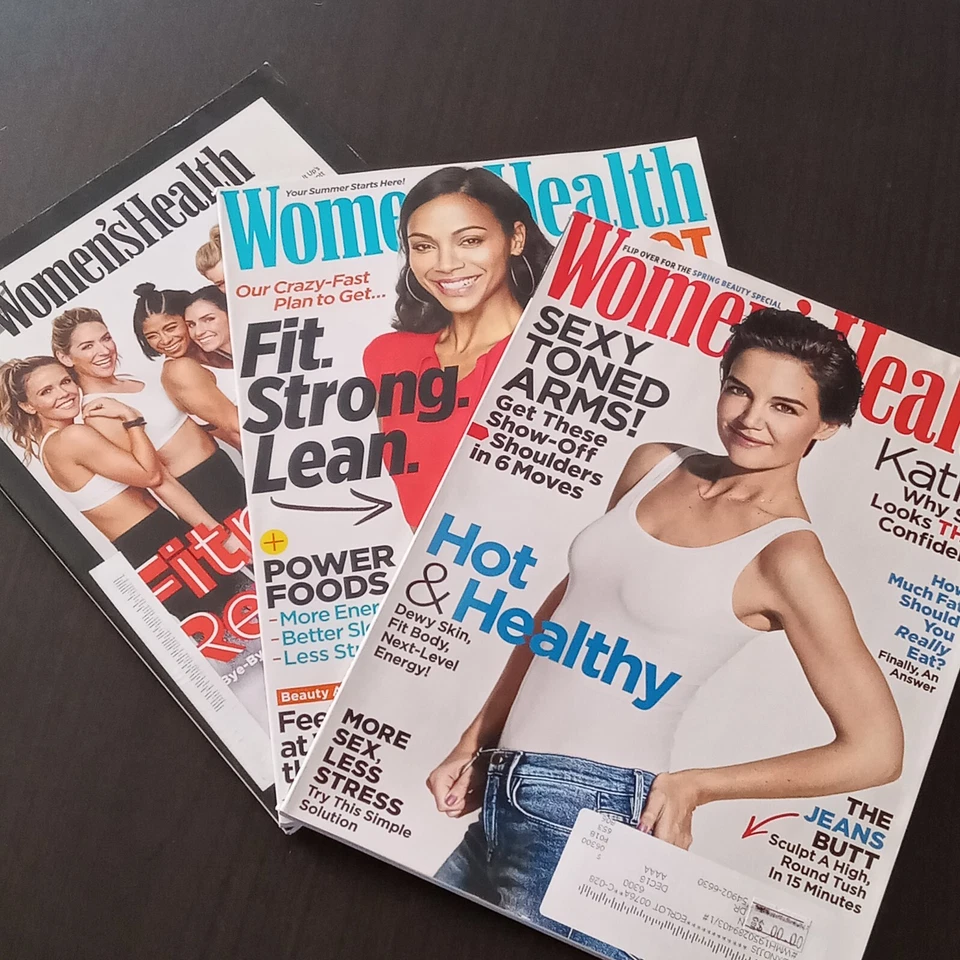 Womens Health Magazine Lot Hot Katie Holmes Fit Zoe Saldana Rachel Brathen 2018 Foto 1 de 4