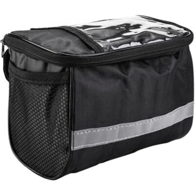 Collapsible Bike Basket Large Capacity Bike Handlebar Bag Front Storage Pouch - Image 1 of 4