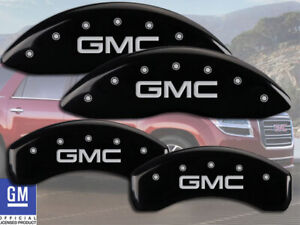 2009-2014 "GMC" Savana 1500 Front + Rear Black MGP Brake Disc Caliper Cover Dual