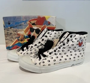 1986 Spuds Mackenzie Anheuser Busch Herren Größe 11 Hoch Turnschuhe Schuhe Vintage - Bild 1 von 24