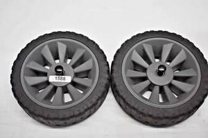 Paar 8" KUNSTSTOFFRÄDER 8" x 1-5/8" mit STIFTEN - Bild 1 von 2