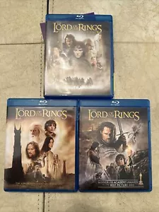 The Lord Of The Rings Blu-ray Lot 1 2 3 Fellowship Two Towers Return King LOTR - Picture 1 of 2