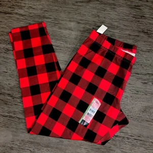 No Boundaries Juniors Holiday Print Leggings Buffalo Plaid Size XL (15-17) - Picture 1 of 5
