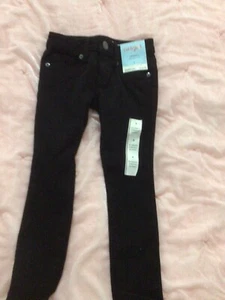 Cat & Jack Toddler Girl’s Black Skinny Jeans Stretch Adjustable 4 NWT - Picture 1 of 4