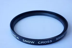 Konica Snow Cross 55mm Screw-In Lens Filter Barely Used Excellent Condition - Picture 1 of 7