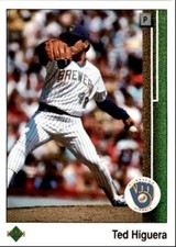 1989 Upper Deck Ted Higuera ` Milwaukee Brewers #424