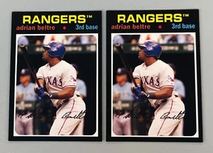 Lotto 2 carte Adrian Beltre 2012 Topps Archives #81 - Foto 1 di 3