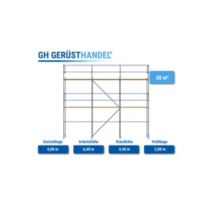 Fassadengerüst Plettac SL70 38 m² gebrauchtes Gerüst - Bild 1 von 1