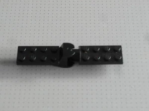 Lego Tren - Acoplamiento Negro - Placa Bisagra Macho y Hembra - 2 x 4 Tacos (3639 3640) - Imagen 1 de 1