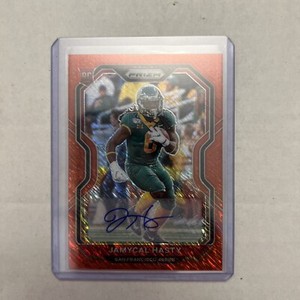 Jamycal Hasty 2020 Panini Prizm Red Shimmer Auto Rookie Rc /35 SSP