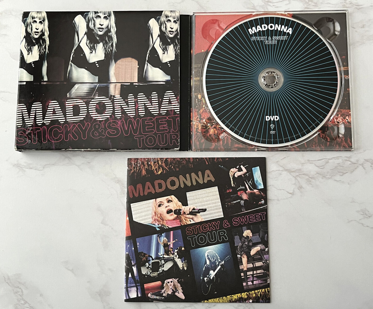 新品DVD 5LACK WITH MABANUA BAND Madonna Sticky & Sweet Tour CD/DVD Digipak 2010 Warner
