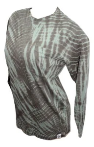 Victoria's Secret Pink Campus Pocket Tee Long Sleeve Color Tie Dye Green NWT - Picture 1 of 3