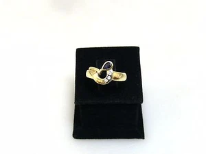 Anillo de oro amarillo con diamantes y zafiro | oro 585 | aprox. 3,6 g - Imagen 1 de 5