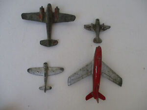 Vintage Die Cast Metal Aircraft Airplane Bomber Lot Dinky Toy Tootsietoy