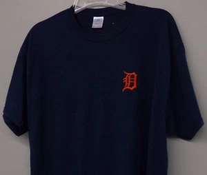 Detroit Tigers "D" Embroidered T-Shirt S-6XL, LT-4XLT New - Picture 1 of 15